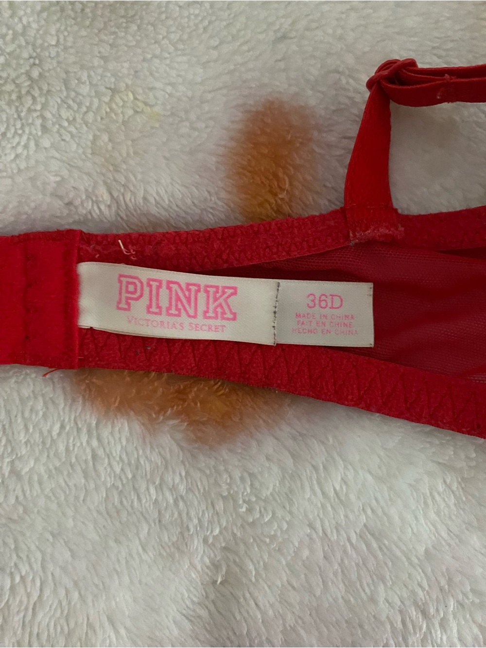 Victoria secret pink Red Lace Push-up bra - Picture 6 of 7